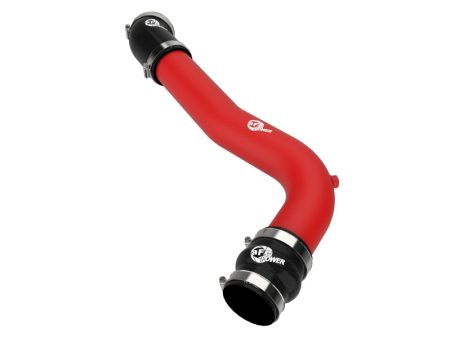 aFe 20-23 Ford Explorer ST V6 3.0L (tt) BladeRunner 2-3 4in Aluminum Cold Charge Pipe - Red For Discount